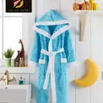 
Unisex kids bathrobe with hood, belt and two pockets-Dream Room